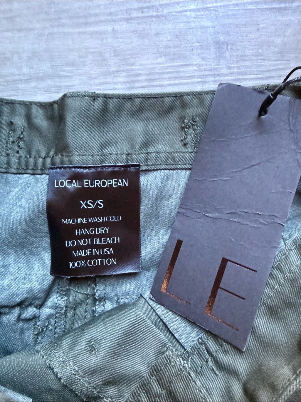 (Nwt) Local European Le Cargo Pant In Olive Size Xs / S Utility High Rise — image 3 of 8